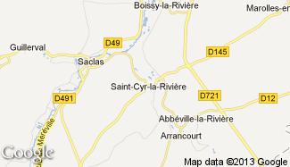 Plan de Saint-Cyr-la-Rivière