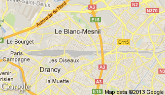 Plan de Le Blanc-Mesnil