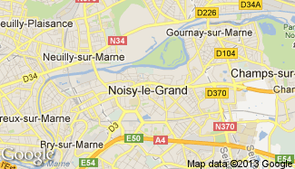 Plan de Noisy-le-Grand