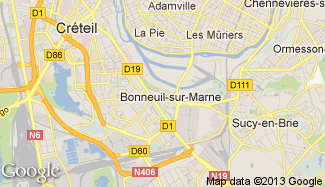 Plan de Bonneuil-sur-Marne