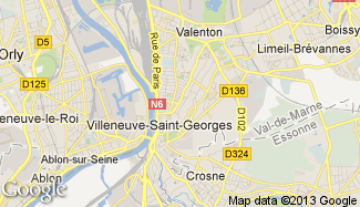 Plan de Villeneuve-Saint-Georges