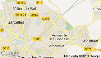 Plan de Arnouville-lès-Gonesse