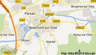 Plan de Beaumont-sur-Oise