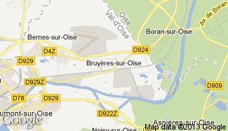 Plan de Bruyères-sur-Oise