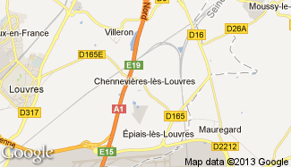 Plan de Chennevières-lès-Louvres