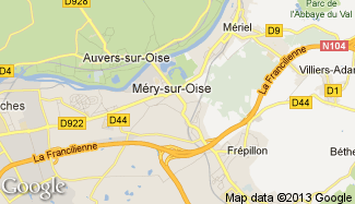 Plan de Méry-sur-Oise