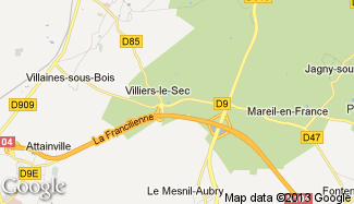 Plan de Villiers-le-Sec
