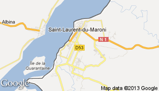 Plan de Saint-Laurent-du-Maroni