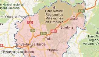 Plan de la Corrèze