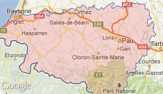 Plan des Pyrénées-Atlantiques