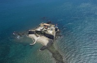 Fort Brescou, situé au large du Cap d'Agde