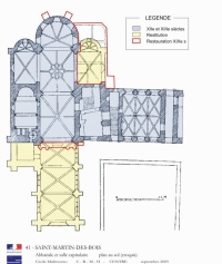 Restes de l'abbaye de Saint-Georges-du-Bois