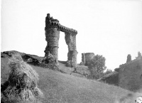 Ruines du château et terrain qui entoure ces ruines