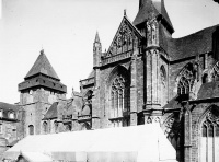 Abbaye bénédictine Notre-Dame d'Evron devenue Couvent de la Charité d'Evron