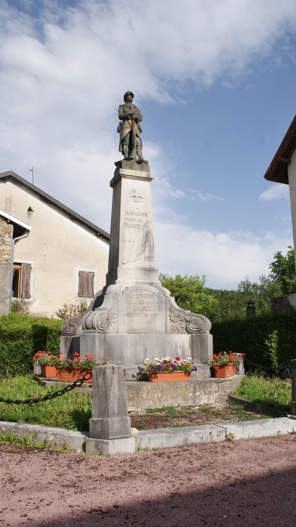 Photo Charix - le monument aux morts