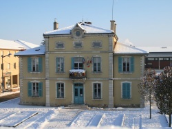 Photo paysage et monuments, Viriat - La Mairie sous la neige