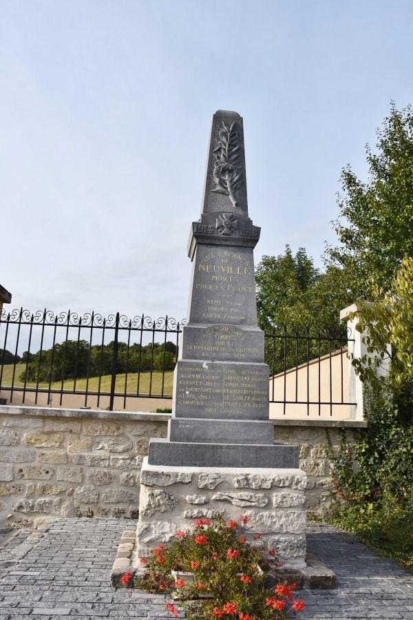 Photo Neuville-sur-Ailette - le monument aux morts