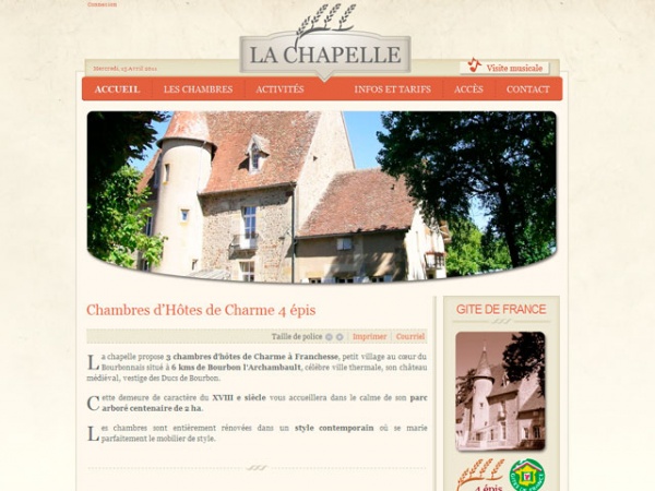 Photo Franchesse - La Chapelle: Chambres d’Hôtes de Charme 4 épis situé à Franchesse
