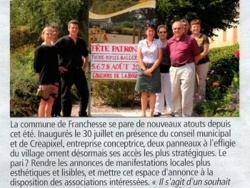 Photo vie locale, Franchesse - La commune de Franchesse se pare de nouveaux atouts
