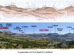 Photo paysage et monuments, Le Castellard-Melan - Vue générale et géologique depuis l'Eglise du Castellard