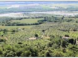 Photo paysage et monuments, Lurs - La vue sur la Durance et les oliveraies depuis Lurs