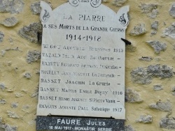 Photo paysage et monuments, La Piarre - le Monument Aux Morts