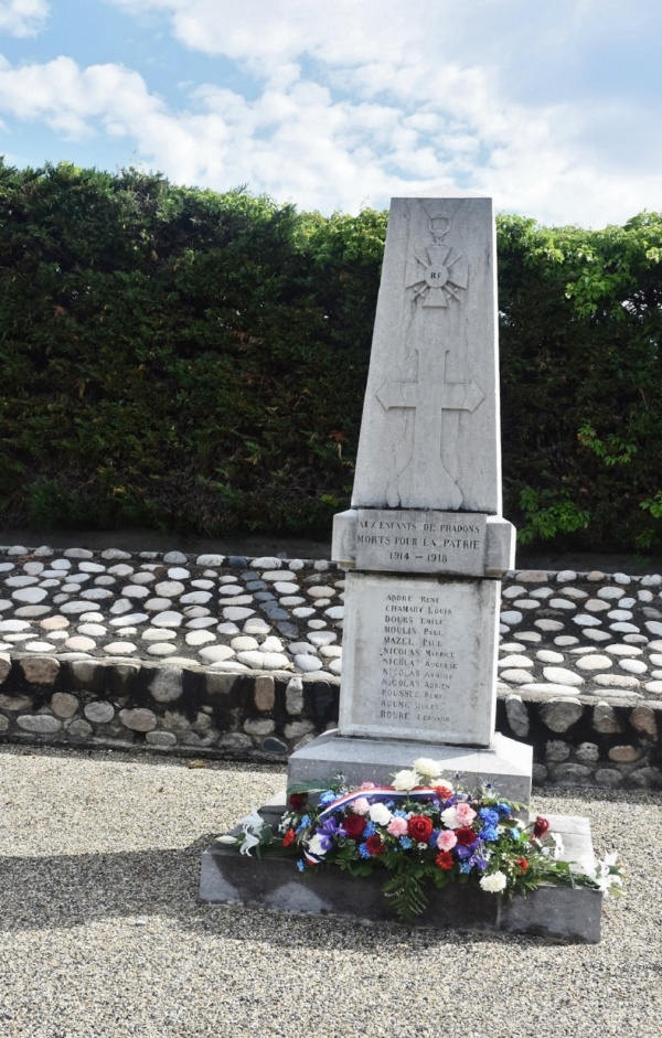 Photo Pradons - le Monument Aux Morts