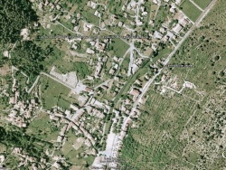 Photo paysage et monuments, Saint-Paul-le-Jeune - Le village vu par Satellite