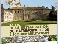 Photo vie locale, Viviers - Affiche du Salon "Restauration du patrimoine et éco-réhabilitation"