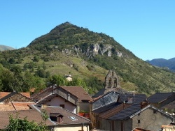 Photo paysage et monuments, Lordat - Lordat - le village vu du château