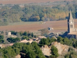 Photo vie locale, Capendu - le village vu de Font de Roque
