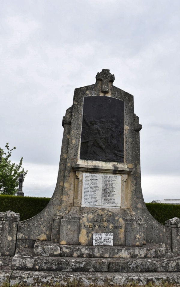 Photo Le Cayrol - le monument aux morts