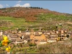 Photo paysage et monuments, Conques - vue d'ensemble