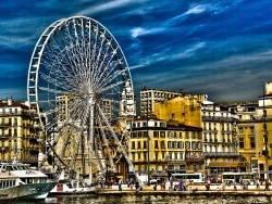 Photo paysage et monuments, Marseille - La Grande Roue de Marseille (vieux-port)