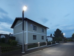 Quartier résidentiel avec maisons individuelles