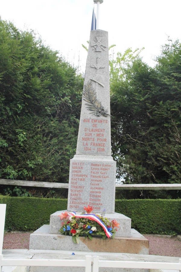 Photo Saint-Laurent-sur-Mer - le monument aux morts