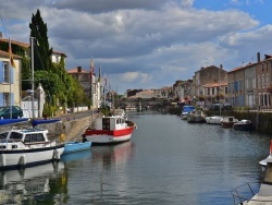 Photo paysage et monuments, Marans - Port de plaisance sur la Sèvre Niortaise