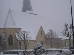 Photo paysage et monuments, Méry-ès-Bois - l'église a mis son manteau...
