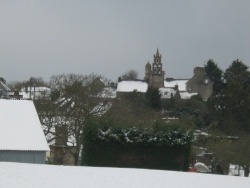 Photo paysage et monuments, Troguéry - Le petit village  de Troguéry sous la neige