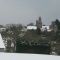 Le petit village  de Troguéry sous la neige
