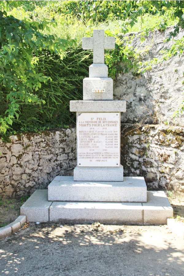 Photo Saint-Félix-de-Bourdeilles - le monument aux morts