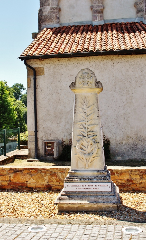 Photo Saint-Jory-de-Chalais - le monument aux morts