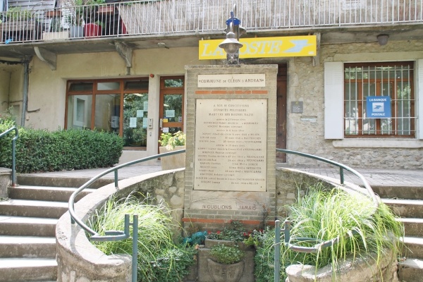 Photo Cléon-d'Andran - le monument aux morts