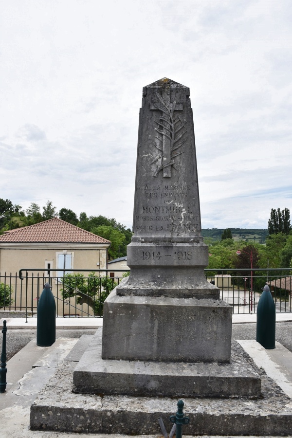 Photo Montmiral - le monument aux morts
