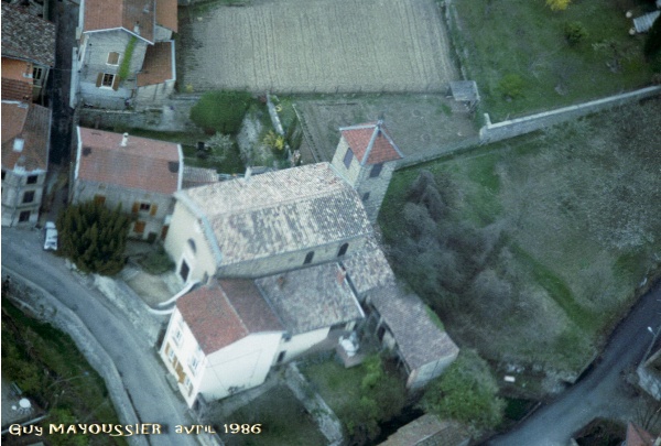 Photo Ponsas - l'église de Ponsas photo aérienne