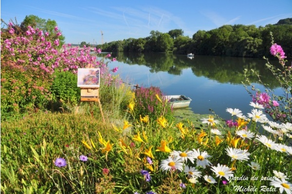 Photo Poses - Bord de Seine-jardin du peintre Michèle Ratel