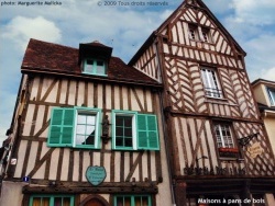 Photo paysage et monuments, Chartres - Maisons à pans de bois