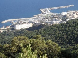 Photo paysage et monuments, Bastia - Le Port Toga - vue depuis les montagnes Serra di Pigno