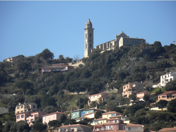 L'Eglise de Santa Lucia - vu du Jardin Annonciade de Bastia