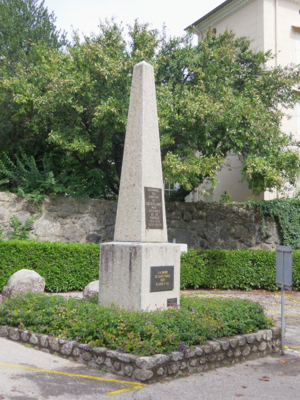Monument aux morts, place du Colombier